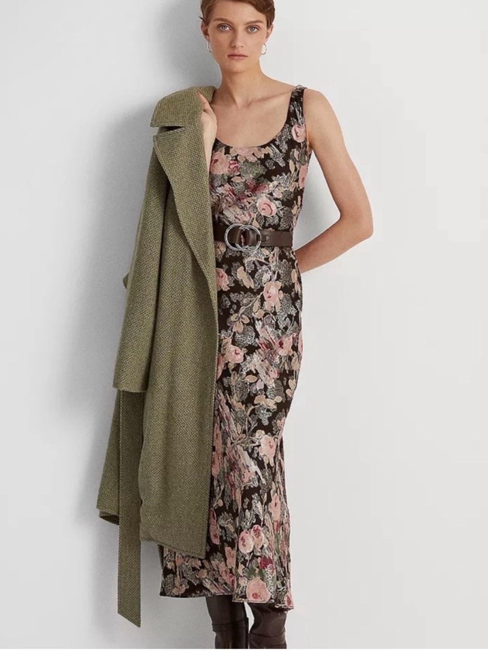 Ralph Lauren Jaquard Metallic Maxi